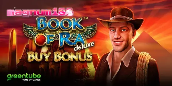 Tampilan visual slot Book of Ra deluxe Buy Bonus dengan nuansa Mesir kuno